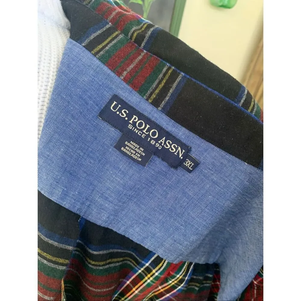 Polo Ralph Lauren Green Red Multicolor Plaid Flannel Shirt